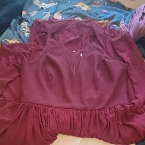 Dress the Population Deep Burgundy Dress